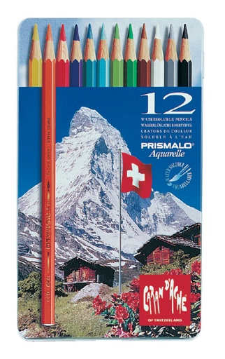 [710512] Kleurpotloden Caran d''Ache Prismalo 12stuks assorti