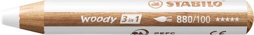 [640460] Kleurpotloden STABILO 880 woody 3 in 1 multitalent wit