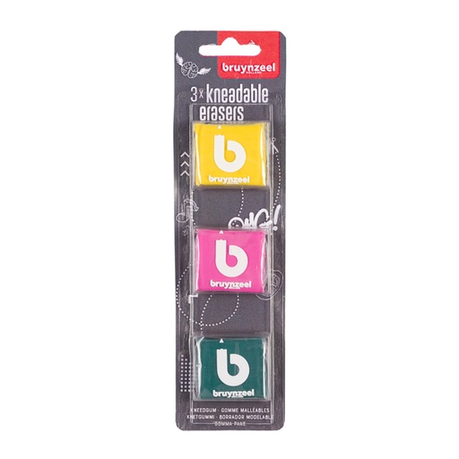 [721503] Kneedgum Bruynzeel Teens set à 3 kleuren
