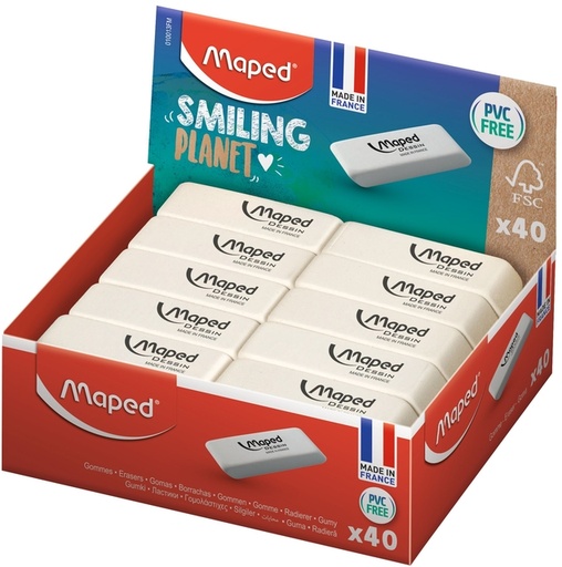 [720251] Gum Maped Smiling Planet Dessin wit
