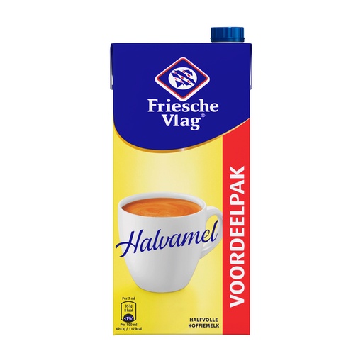 [897011] Koffiemelk Friesche Vlag halvamel 930ml