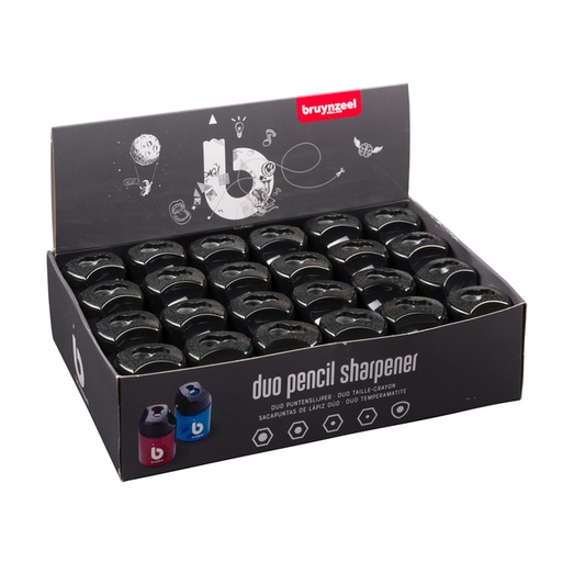 [340849] Taille-crayon Bruynzeel Teen présentoir 24 couleurs