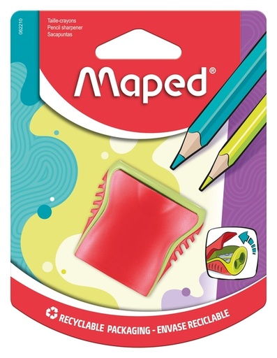 [340212] Puntenslijper Maped Boogy 2gaats assorti