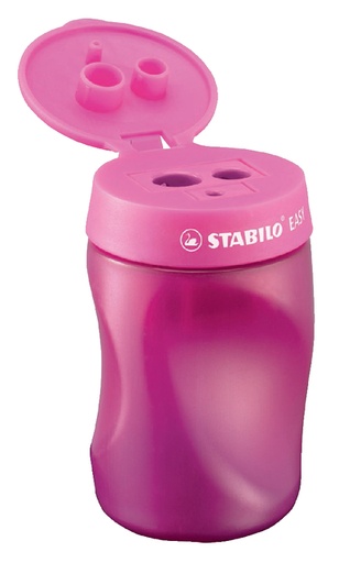 [340838] Taille-crayon STABILO Easy 4501 3-en-1 gaucher rose