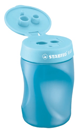 [340839] Taille-crayon STABILO Easy 4501 3-en-1 gaucher bleu