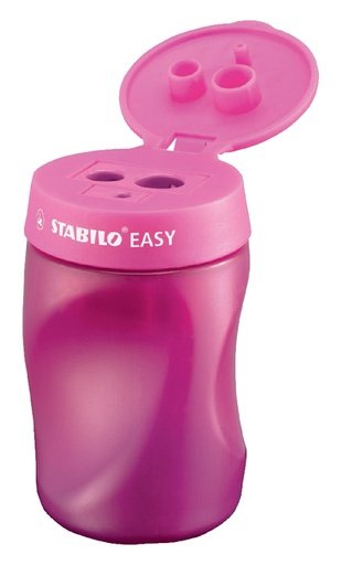 [340840] Taille-crayon STABILO Easy 4502 3-en-1 droitier rose