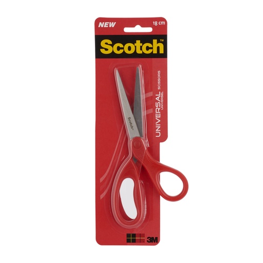 [337019] Schaar Scotch 18cm universeel rood blister