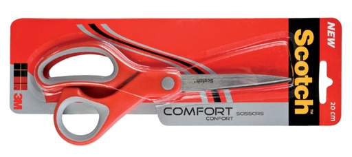 [337042] Ciseaux Scotch Confort 20cm rouge blister