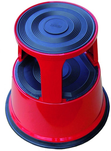 [489102] Opstapkruk Desq 420mm metaal rood