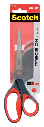 [337003] Ciseaux Scotch Précision 20cm rouge blister