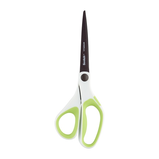 [337022] Schaar Scotch 20cm titanium met groot oog groen blister