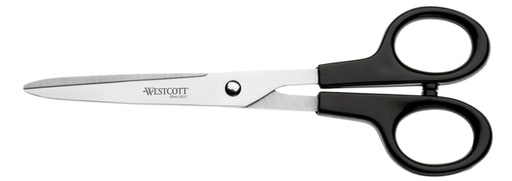 [337027] Kantoorschaar Westcott 171mm met kunststof grip rvs