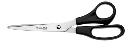 [337050] Kantoorschaar Westcott 210mm met kunststof grip rvs