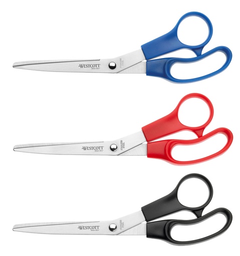 [106573] Kantoorschaar Westcott 210mm rvs assorti 3 stuks