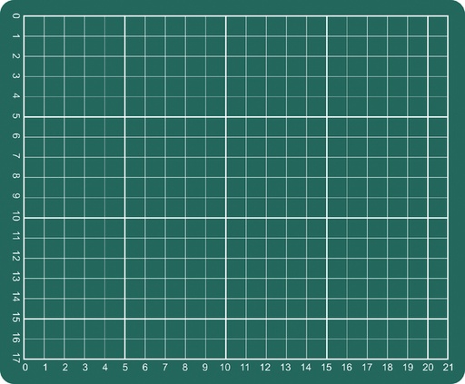 [722275] Snijmat A5 230x190mm groen