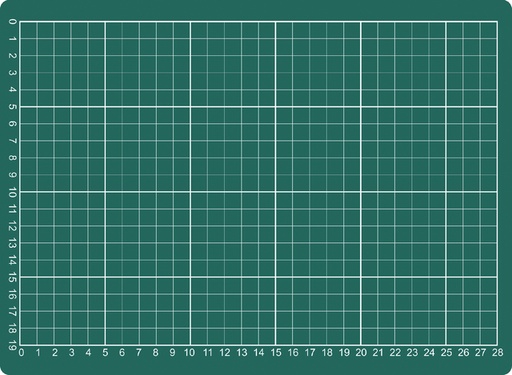 [722276] Tapis de coupe A4 300x220mm vert