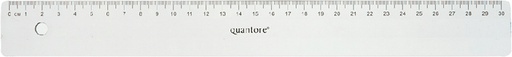 [343032] Liniaal Quantore 30cm kunststof transparant
