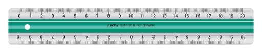 [345002] Règle Linex Super S20 200mm transparent