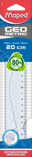 [343045] Règle Maped Geometric 20cm transparent