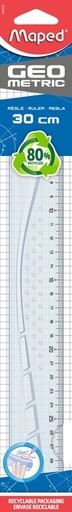 [343046] Règle Maped Geometric 30cm transparent