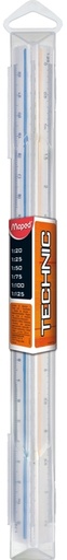[735609] Schaalstok Maped Technic 1:20/25/50/75/100/125