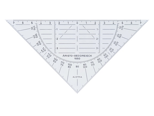 [736300] Equerre géométrique Aristo 1550 160mm flexible transparent