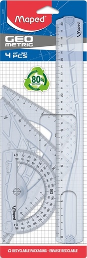 [343026] Kit de traçage Maped Geometric 4 pièces