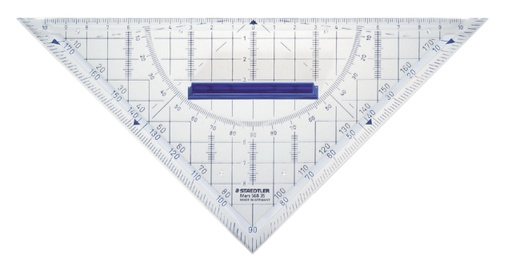 [736025] Equerre Géométrique Staedtler 568 220mm transparent