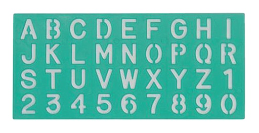 [731212] Trace-lettres Linex 30mm majuscules, minuscules et chiffres