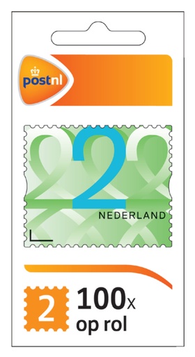 [890701] Timbre poste NL valeur 2 autocollant 100 pièces