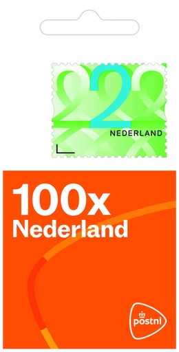 [890701] Timbre poste NL valeur 2 autocollant 100 pièces