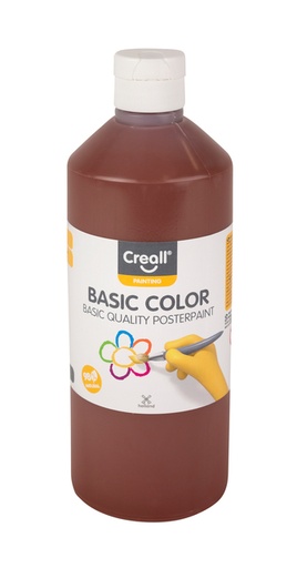 [142290] Gouache Creall Basic marron foncé 500ml