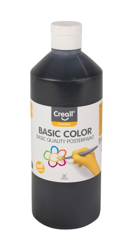 [142291] Gouache Creall Basic noir 500ml