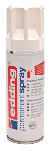 [640652] Spray peinture Permanent edding 5200 Blanc Trafic Mat