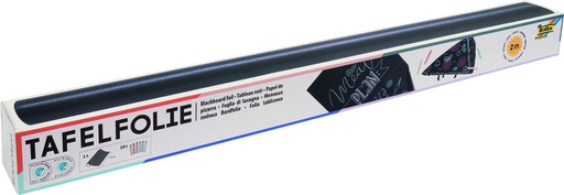 [580030] Krijtbord folie Folia 45x200cm inclusief 10 krijtjes zelfklevend verwijderbaar