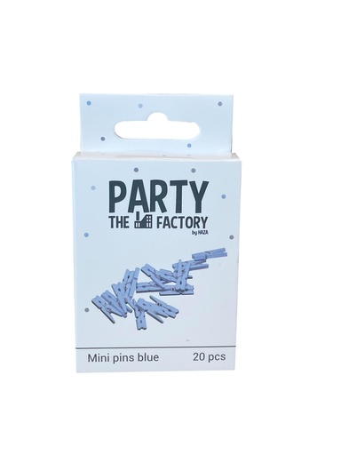 [875143] Epingle à linge Haza Mini sachet 20 pièces bleu