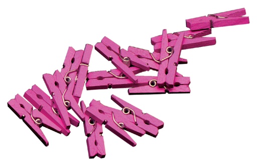 [875144] Knijpers Haza mini roze zak à 20 stuks