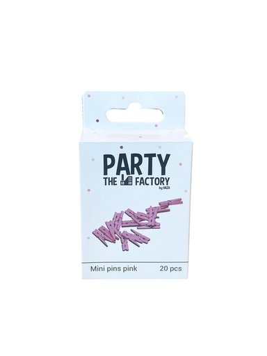 [875144] Knijpers Haza mini roze zak à 20 stuks