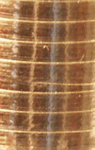 [874010] Ruban cadeau Haza 250mx5mm or métallique