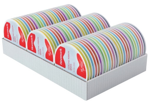 [820065] Ruban décoratif Hookmark 6x 5m boîte 12 rouleaux pailleté/perlé