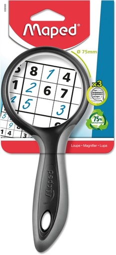 [371001] Loupe Maped Ergologic grossissement 3x 75mm blister