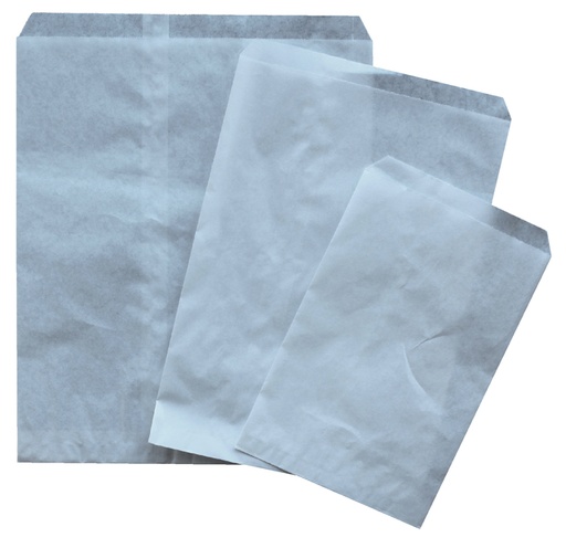 [820280] Sachet d’emballage IEZZY uni 150x220mm blanc boîte 1000 pièces