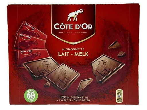 [890218] Chocolat Côte d’Or Mignonnette lait 120x 10g