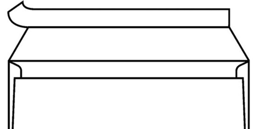 [183006] Enveloppe IEZZY C5/6 114x229mm autocollant blanc 500 pièces