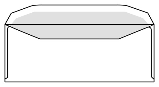 [183003] Enveloppe IEZZY C5/6 114x229mm fenêtre à droite gommé blanc 500 pièces.