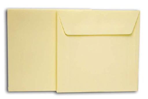 [170229] Carte double + enveloppe Papyrus Envelpack Design 894446 carré 140x140mm blanc 5 pièces