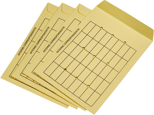 [181075] Enveloppe courrier interne Quantore EB4 262x371mm blanc 25 pièces