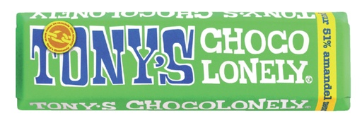 [891857] Chocolade Tony''s Chocolonely amandel zeezout reep 47gr