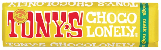 [891858] Chocolade Tony''s Chocolonely melk noga reep 47gr