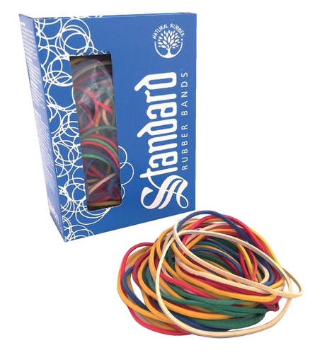 [832002] Elastique n°18 Standard Rubber Bands 50g assorti 94 pièces